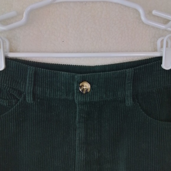 Forever 21 Corduroy Jean Skirt Size Small in Dark Hunter Green‎ - Picture 5 of 9